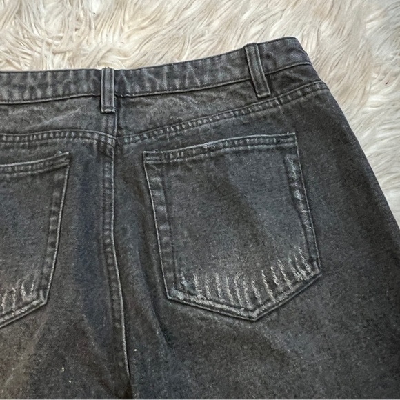 Robert Rodriguez Black Baggy Crop Denim Jeans - Picture 8 of 13